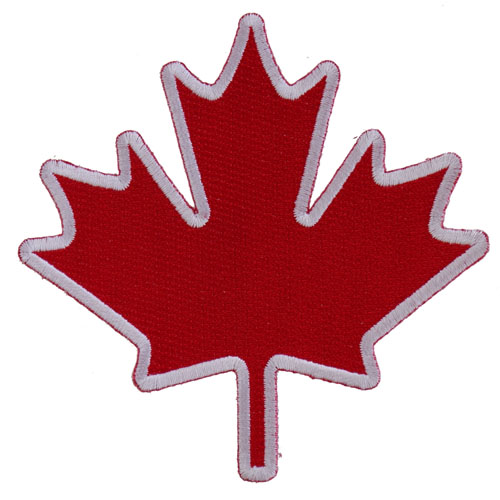 Canada Maple Leaf Patch 4x4 Inch