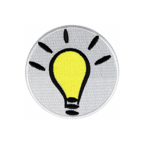 Light Bulb Idea Iron On Patch 