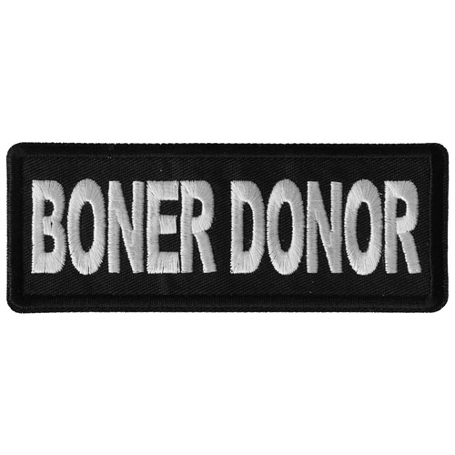 CP 4x1.5 Inch Boner Donor Embroidered Patch