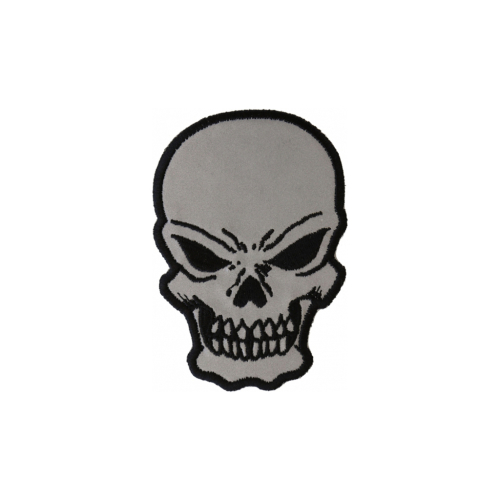 Small Reflective Skull Patch 