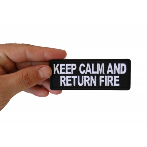 Keep Calm and Return Fire Military Morale Patch