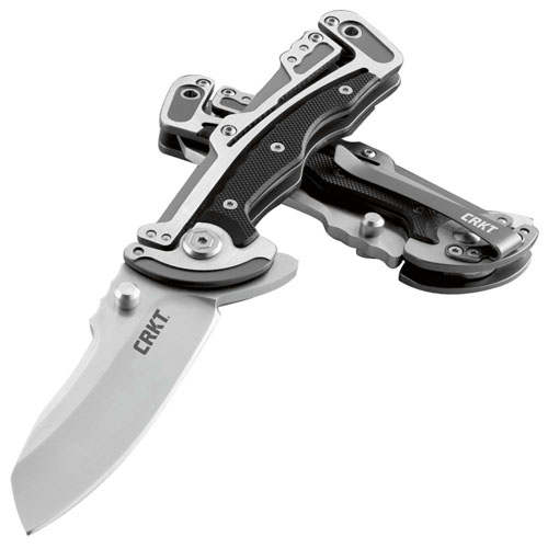CRKT Graphite Klecker Lock Folding Blade Knife