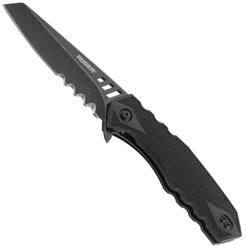 FollowThrough Compact Half Serrated Edge Tanto Blade Knife Camouflage.ca