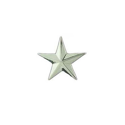 1 Inch C1 Silver General Star Army Rank