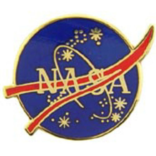 Eagle Emblems Space NASA Logo Shield Pin - 1 Inch