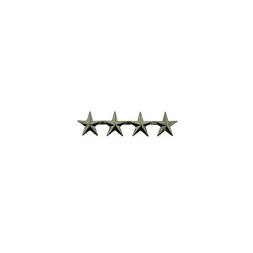 Rank-Army 1 Inch Silver General Star C4