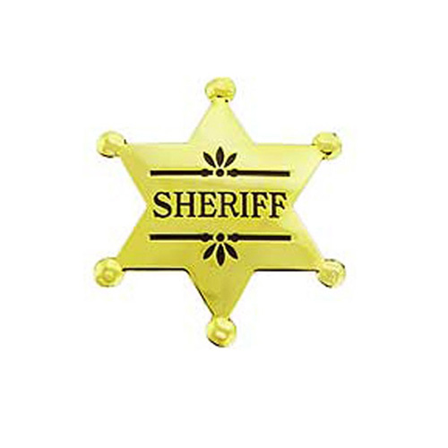 Eagle Emblems Gold Sheriff Badge