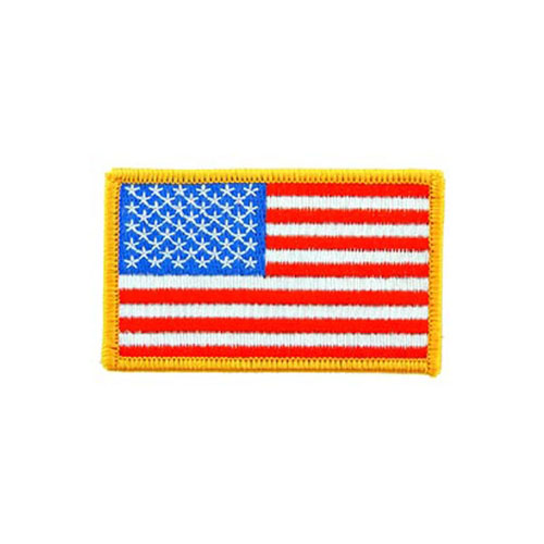 Rectangle USA Gold Flag Patch