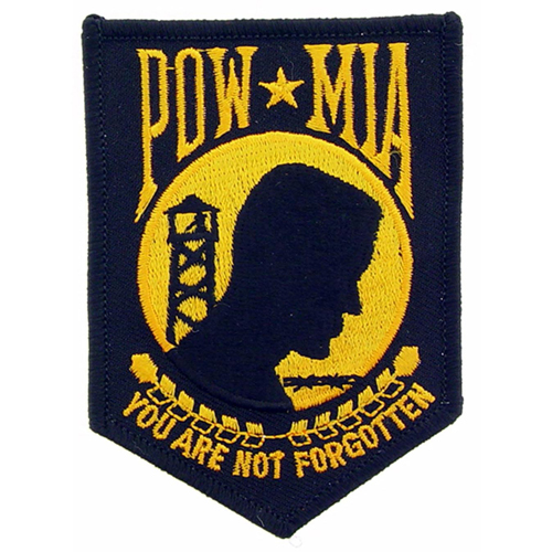 Eagle Emblems POW MIA You Are Not Forgotten Patch - 3 Inch