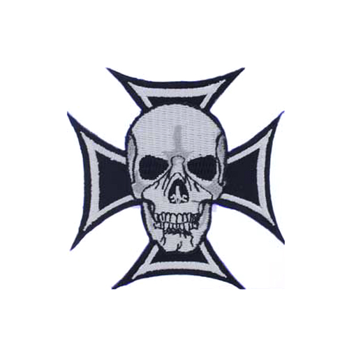 Skull & Iron Cross Patch