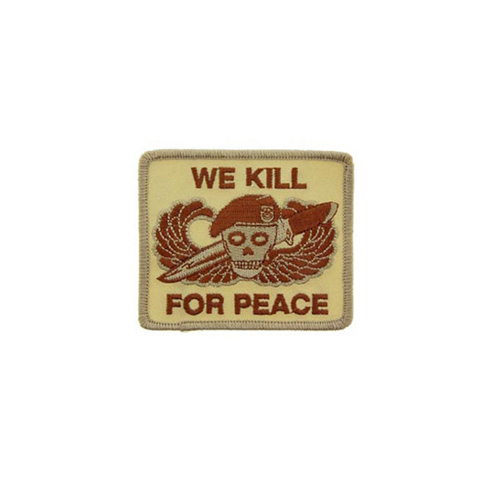 Patch We Kill For Peace Desert