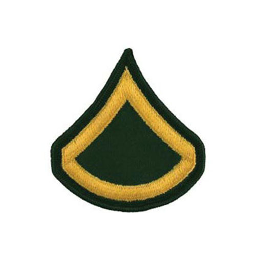 3 Inch Army Dress Green E3 PFC Patch