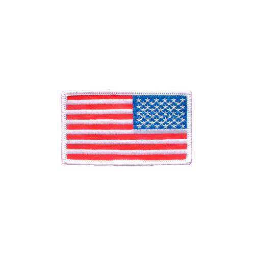 Patch-Flag USA Rectangle White