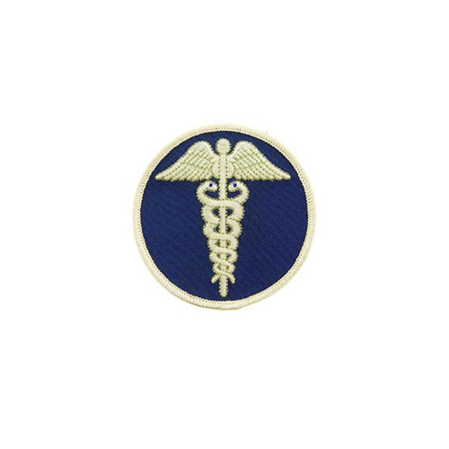 Patch 3 Inch Medic Caduceus Blue White