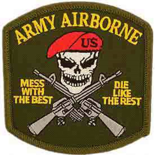Eagle Emblems 3.25 Inch Mess w/ Best Airborne Patch