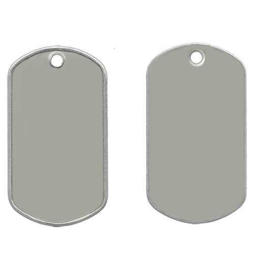 Dog Tag Dull Stainless Steel 
