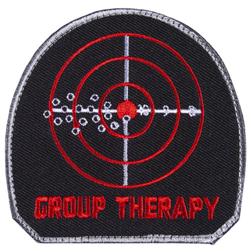 FOX OUTDOOR GROUP THERAPY PATCH - BLACK / RED