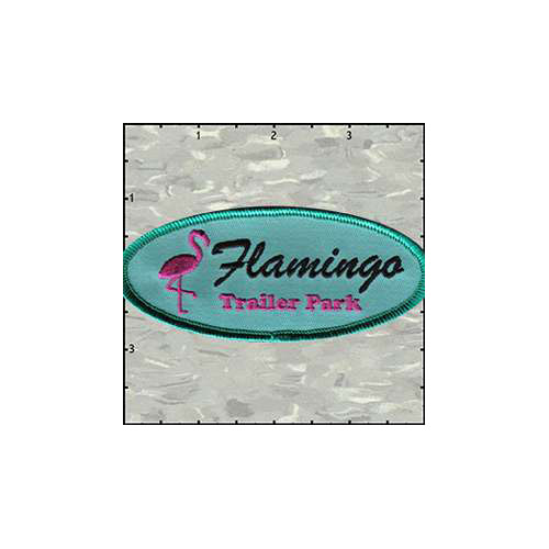 Name Tag Deluxe Flamingo Trailer Park Patch