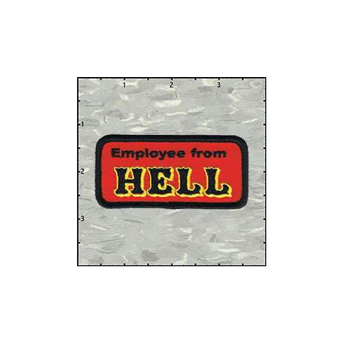 Name Tag Rectangle Employee from Hell Patch