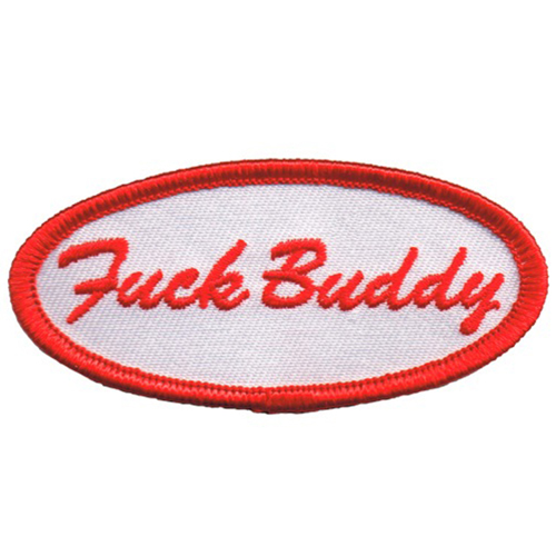 Fuzzy Dude Fuck Buddy Name Tag Patch