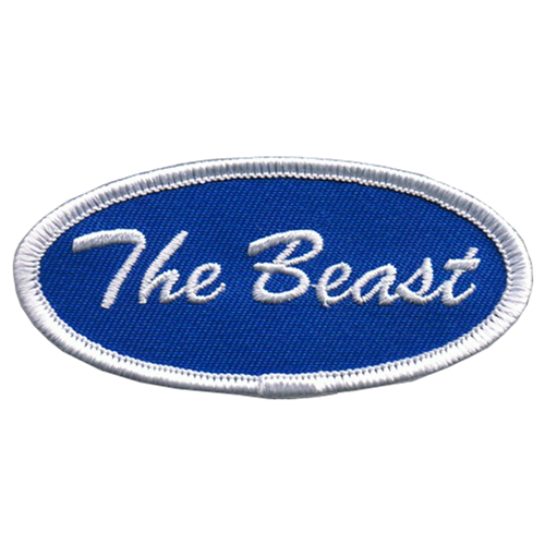 Fuzzy Dude The Beast Name Tag Patch