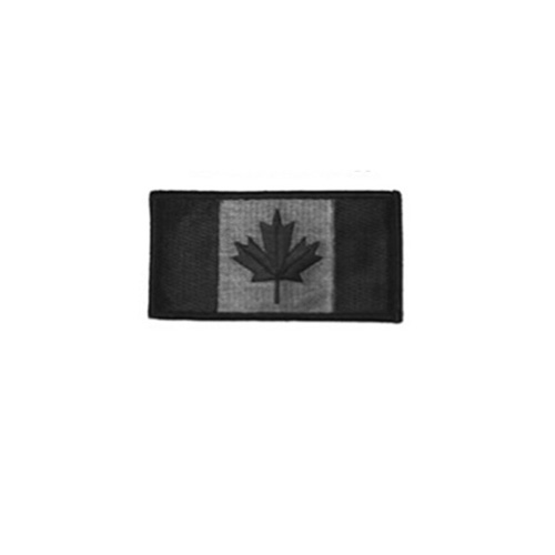 Small Black Canada 2 x 1 Inch Patch Iron On