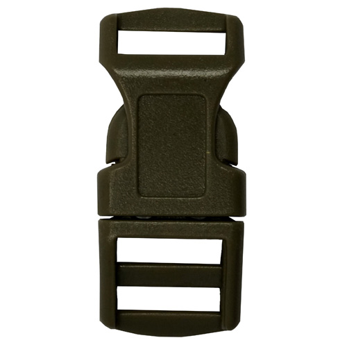 1/2 Inch Plastic Buckle - Olive Drab