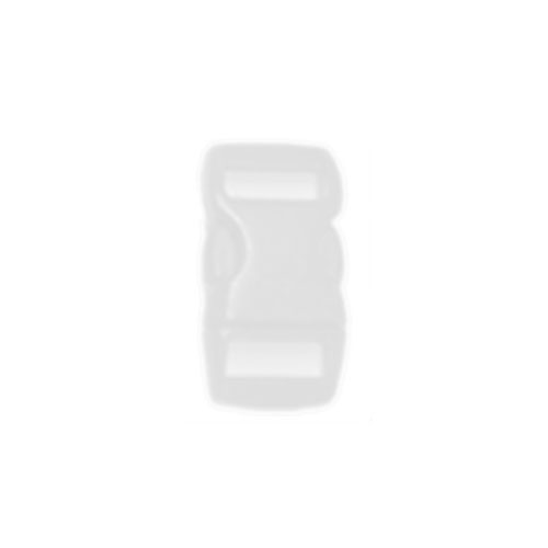White 5/8 Inch Plastic Buckle