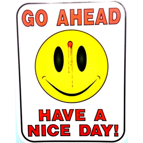 Go Ahead Have A Nice Day Sticker - One Size