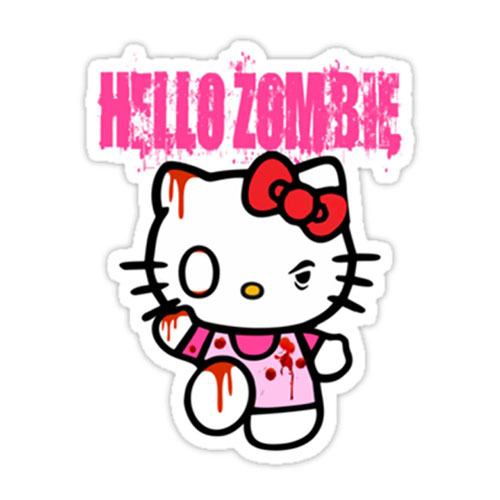Hello Zombie Sticker