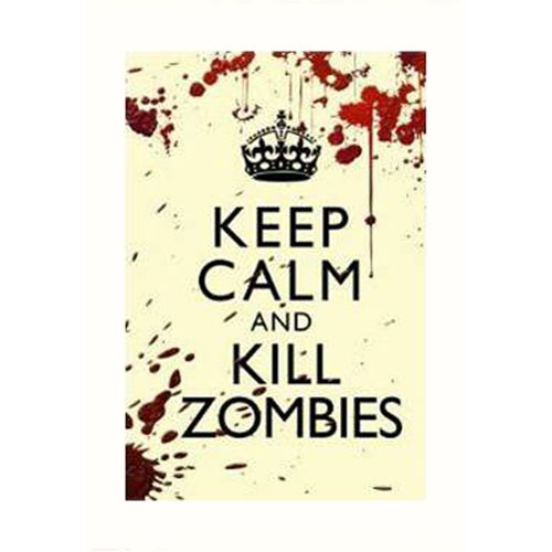 Keep Calm and Kill Zombies Stickers