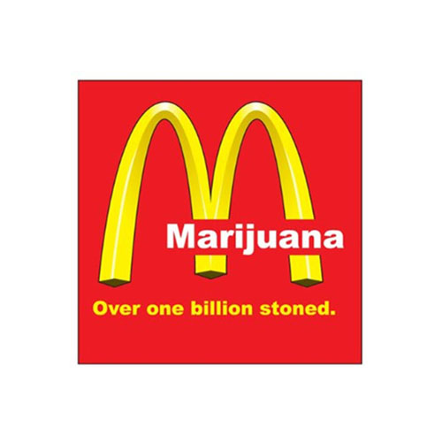 Sticker - Marijuana over one billion stoned