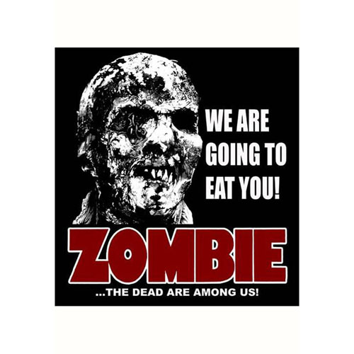 We are going to Eat you Zombie Sticker