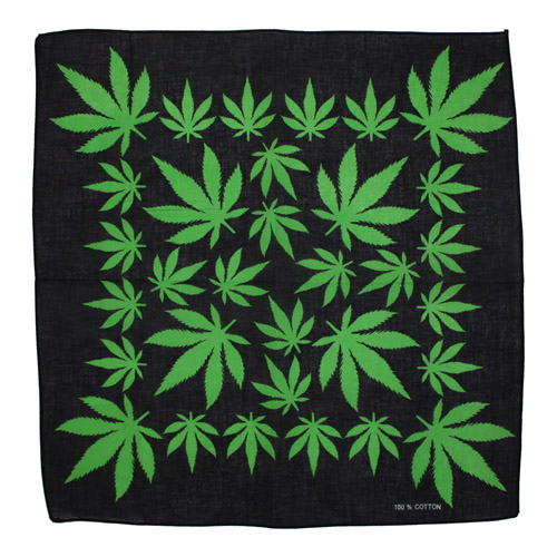 Marijuana Leaf Weed Bandana