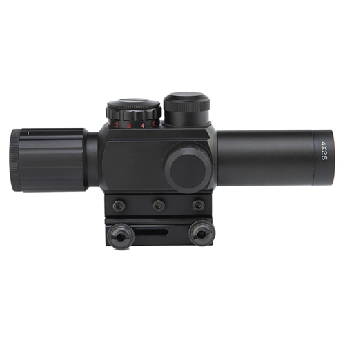 M6 4x25 Tactical Mil-Dot Rifle Scope w/ Laser