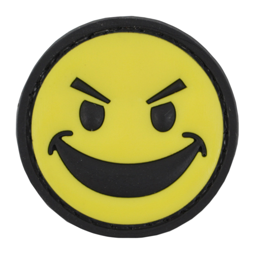 Smug Smiley Face PVC Patch