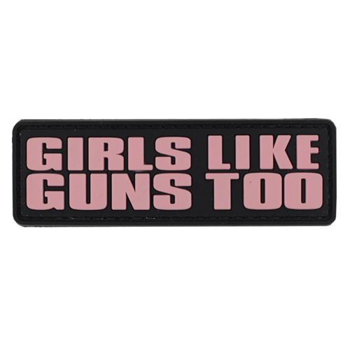 Black/Pink Girls Like Guns Too Morale Patch