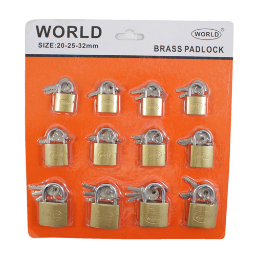 World Brass 20-25-32mm Padlock Set