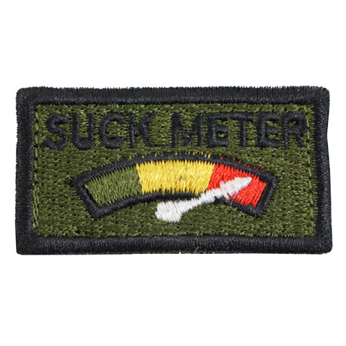 Suck Meter Patch - Olive Drab