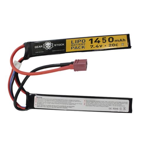 Deans Connector Butterfly LiPo Battery - 7.4V 1450mAh