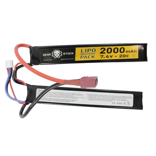 Deans Connector Butterfly LiPo Battery - 7.4V 2000mAh