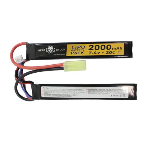 Small Tamiya Connector Butterfly LiPo Battery - 7.4V 2000mAh