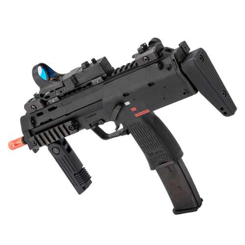 H&K Umarex MP7 Rapid Deployment Hard Kick Gas Blowback Airsoft Rifle - Black