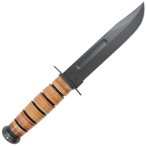 7 Inch Blade Fighting Knife w/ Leather Sheath