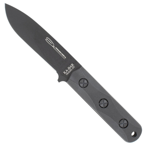 EK51 Short Drop Point Fixed Knife w/ Black Sheath 