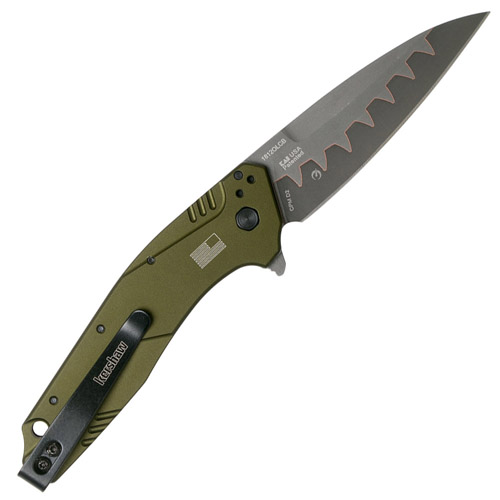 Dividend Olive Folding Knife