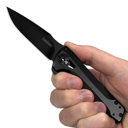 Flythrough Drop-Point Blade Folding Knife