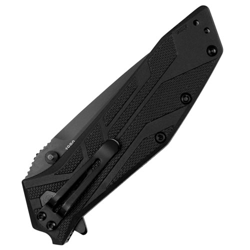 Brawler Black-Oxide Coated Tanto Style Blade Folding Knife