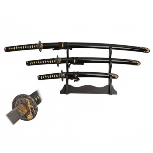 Japanese Bushido Tiger Samurai Katana Sword Set