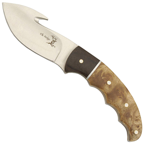 Elk Ridge 129 Stainless Steel Guthook Blade Fixed Knife